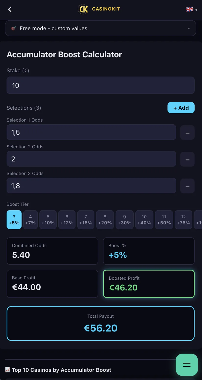 Accumulator Boost