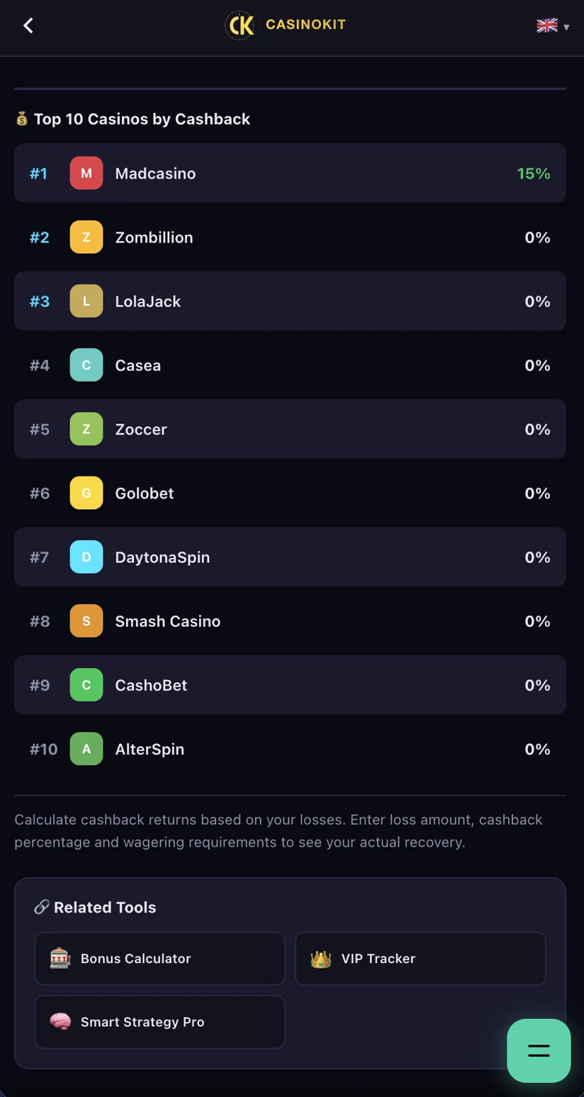 Cashback Calculator
