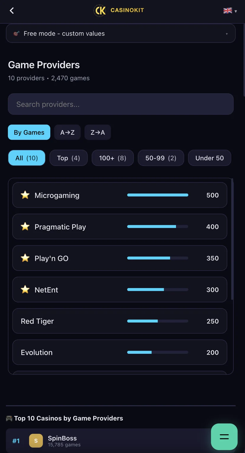 Provider Explorer